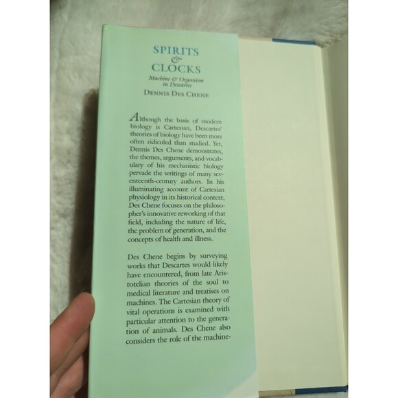 Spirits and Clocks Machine and Organism in Descartes Dennis Des Chene HC DJ Vtg - Picture 2 of 8